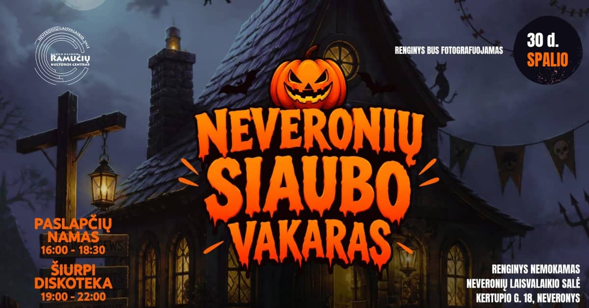 Šausmu vakars Neveroniķos: Noslēpumu nams un šausmu diskotēka
