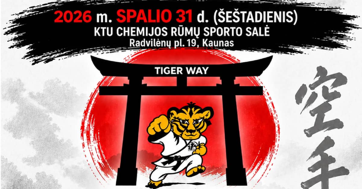 XXII starptautiskais Šotokanas/WKF karatē turnīrs „Tīģera ceļš 2026”