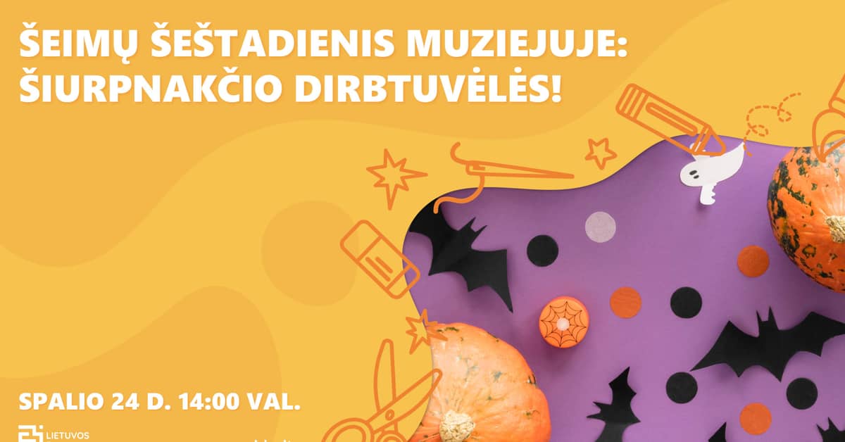 Ģimeņu sestdiena muzejā: šausmu nakts darbnīca