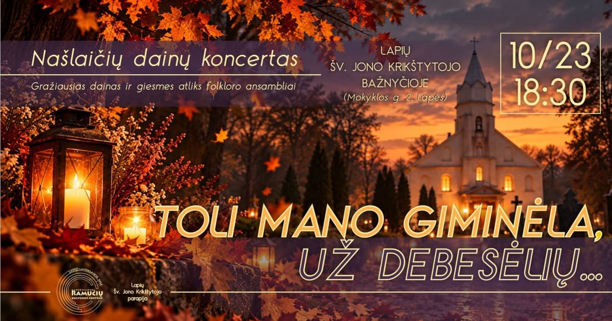 Reģionālais bāreņu dziesmu koncerts „Toli mano giminėla už debesėlių“