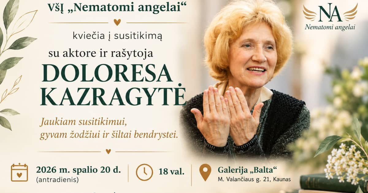 Tikšanās ar aktrisi Doloresu Kazragyti.