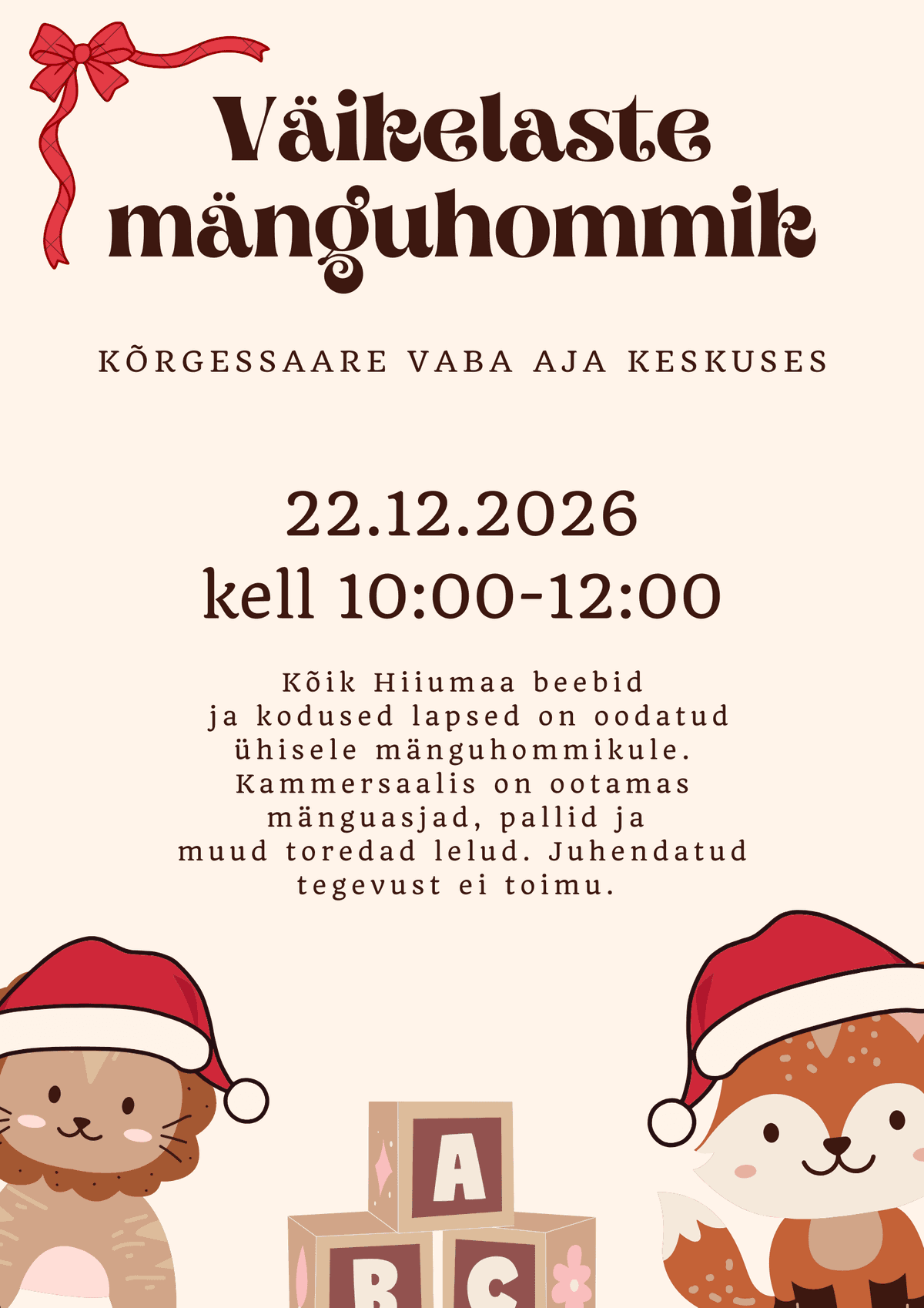 Mazbērnu rotaļu rīts