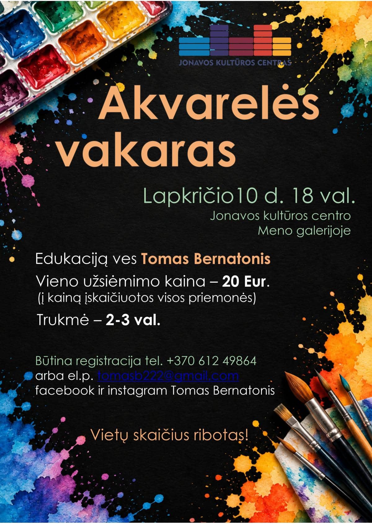 Akvareļu vakars ar Tomu Bernatoni