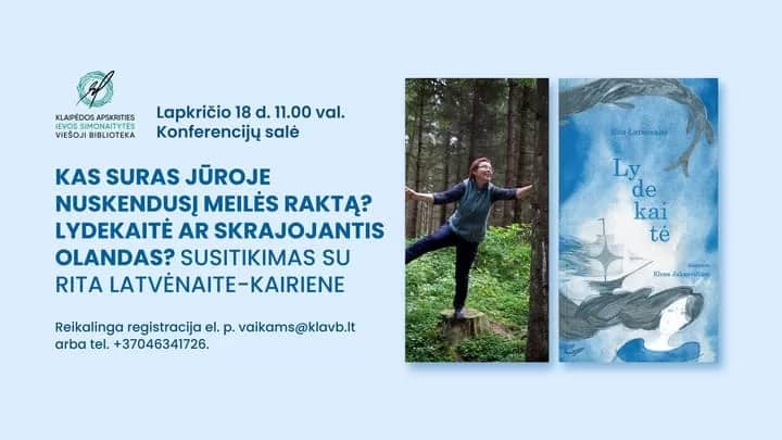 Kas atradīs jūrā nogrimušo mīlestības atslēgu? Līdakīte vai Klīstošais holandietis? Tikšanās ar Ritu Latvēnaiti-Kairieni