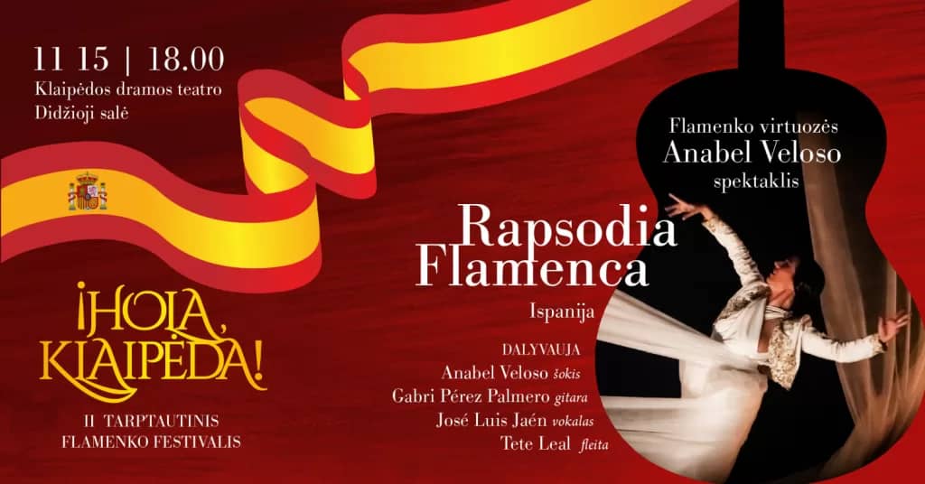 Spānijas kultūras dienas – Anabelas Veloso koncerts-izrāde "Rapsodia Flamenca"