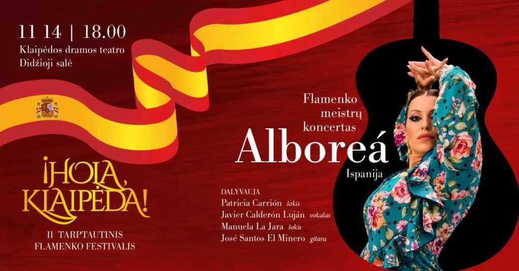 Spānijas kultūras dienas – flamenko meistaru koncerts "Alboreá"