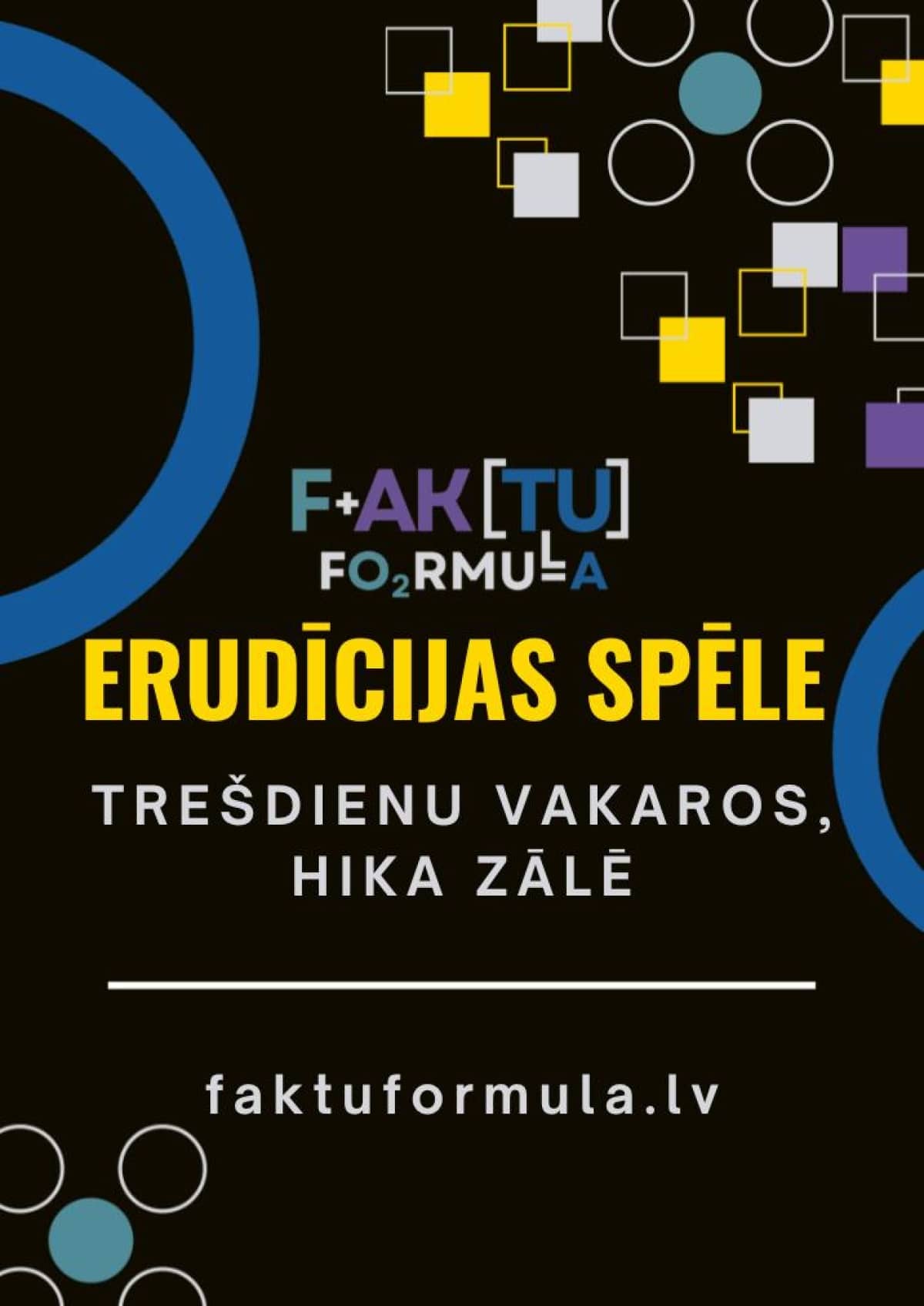 Erudītu spēles Faktu formula 2026.gada rudens sezona, 4.posms