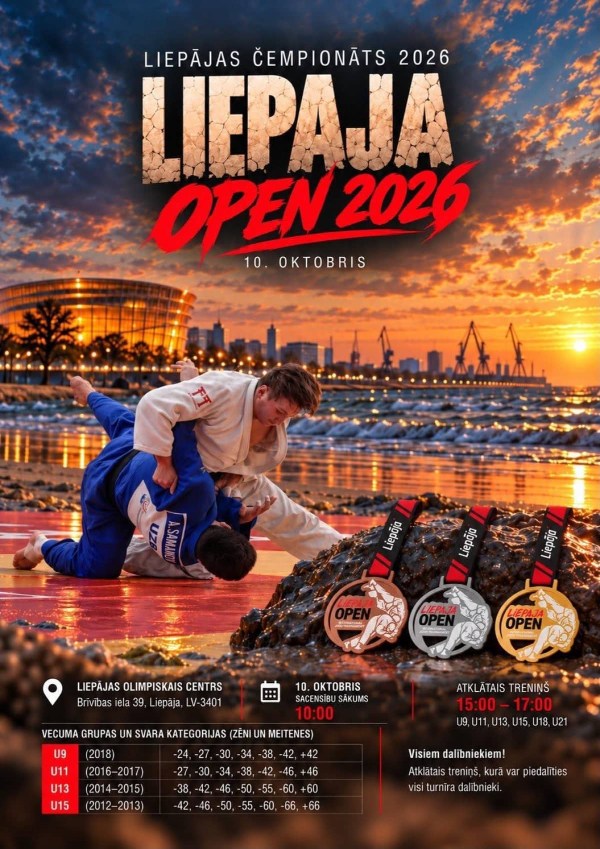 Liepājas čempionāts džudo Liepaja Open 2026