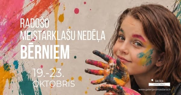 Radošo meistarklašu nedēļa bērniem