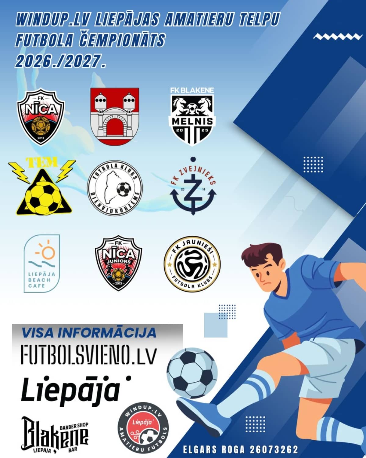 Windup.lv Liepājas amatieru telpu futbola čempionāts 26./27.