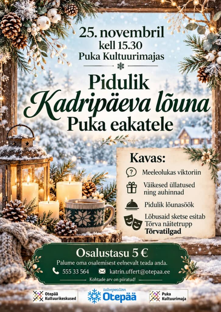 Svētku kadri dienas pusdienas senioriem