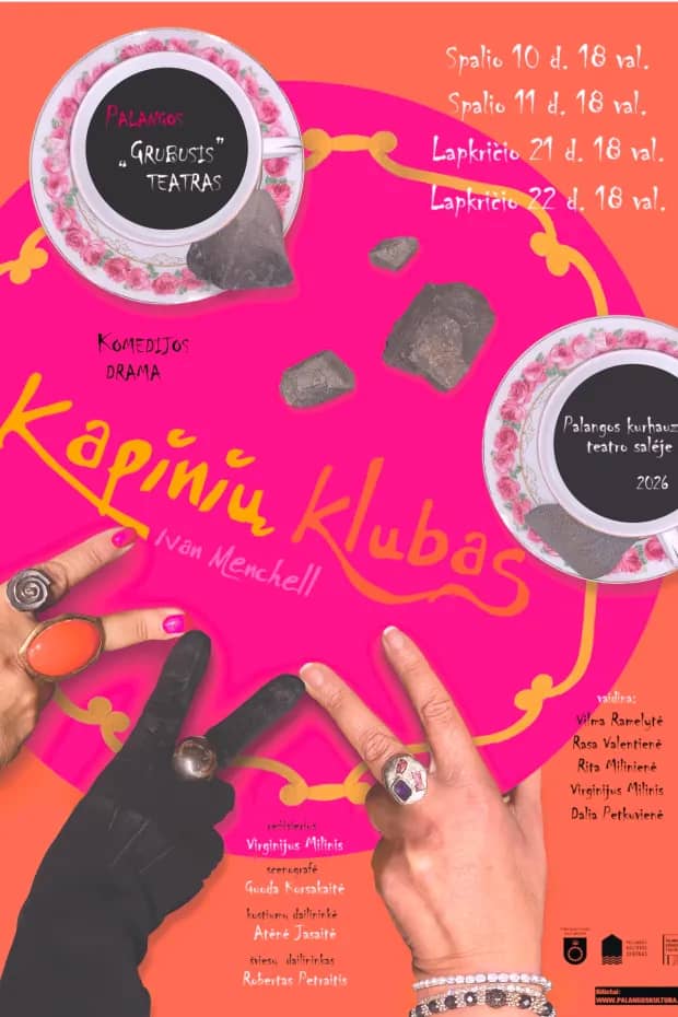 Palangas "Grubiojo" teātra vintage komēdijdrāma "Kapsētas klubs" N-14