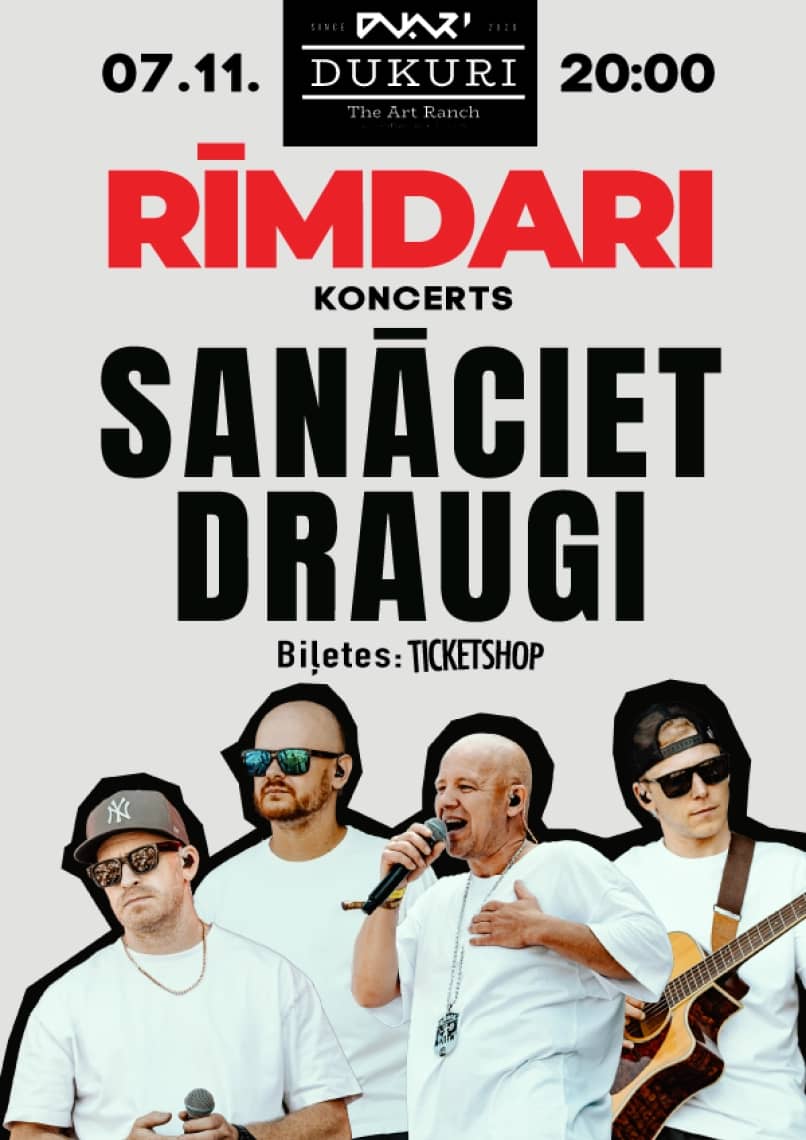 Grupas RĪMDARI koncertu "Sanāciet draugi"