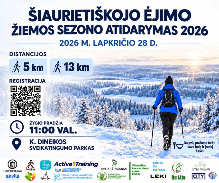 Ziemas sezonas atklāšana nūjošanā 2026