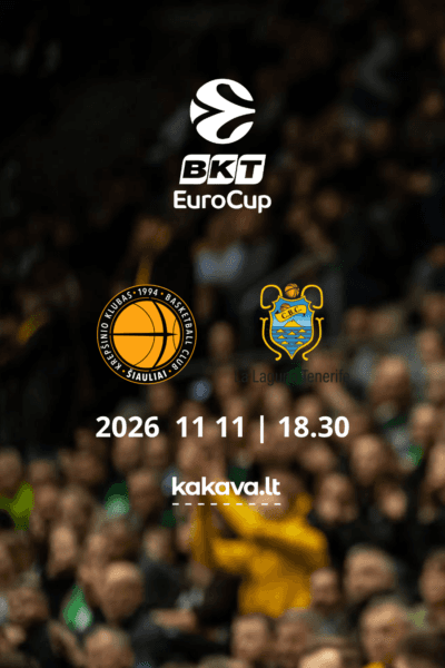 BKT EuroCup: Šiauliai-La Laguna