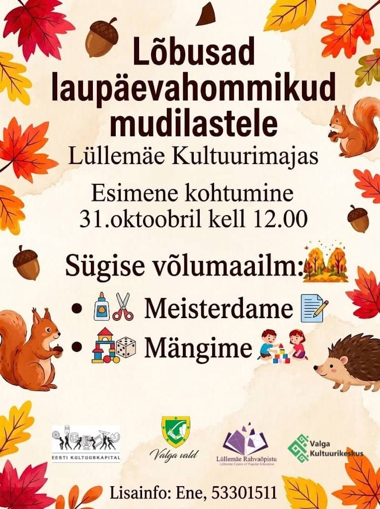 Jautras sestdienas rītas mazajiem