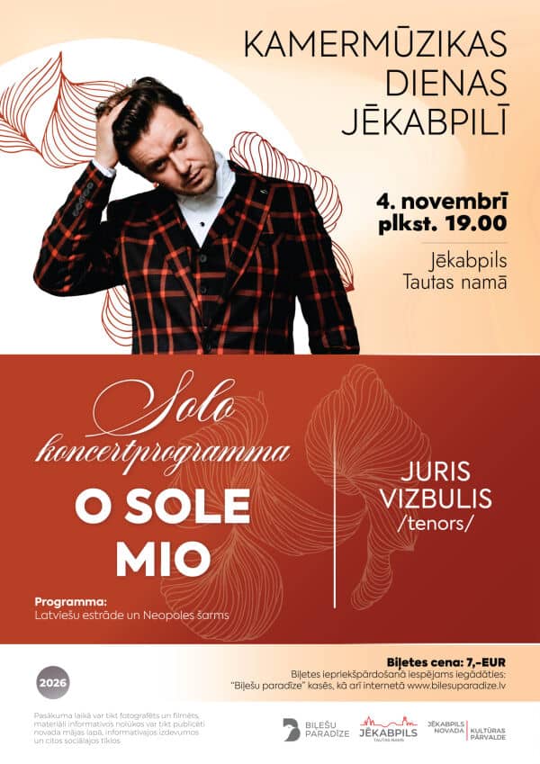 Jura Vizbuļa solo koncertprogramma “O sole mio”