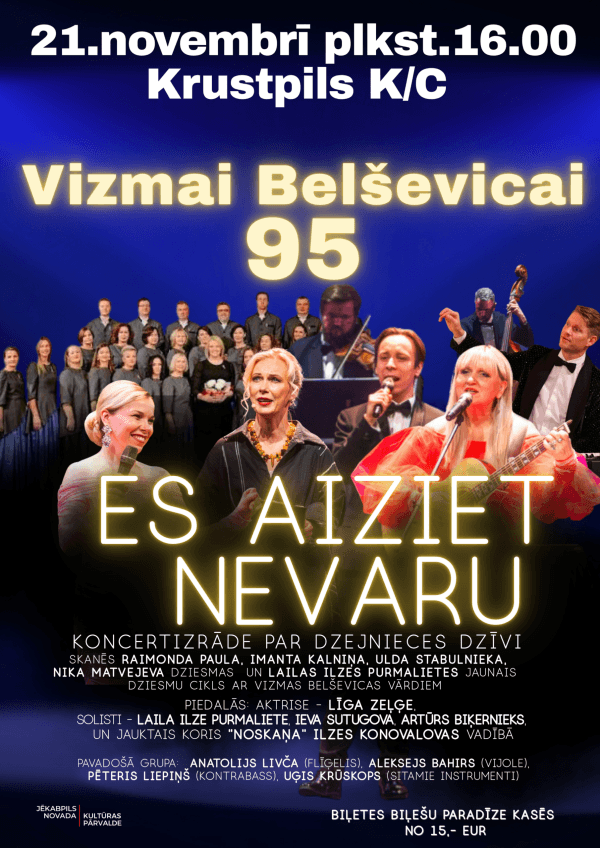 Vizmai Belševicai 95. Koncertuzvedums Krustpils kultūras centrā