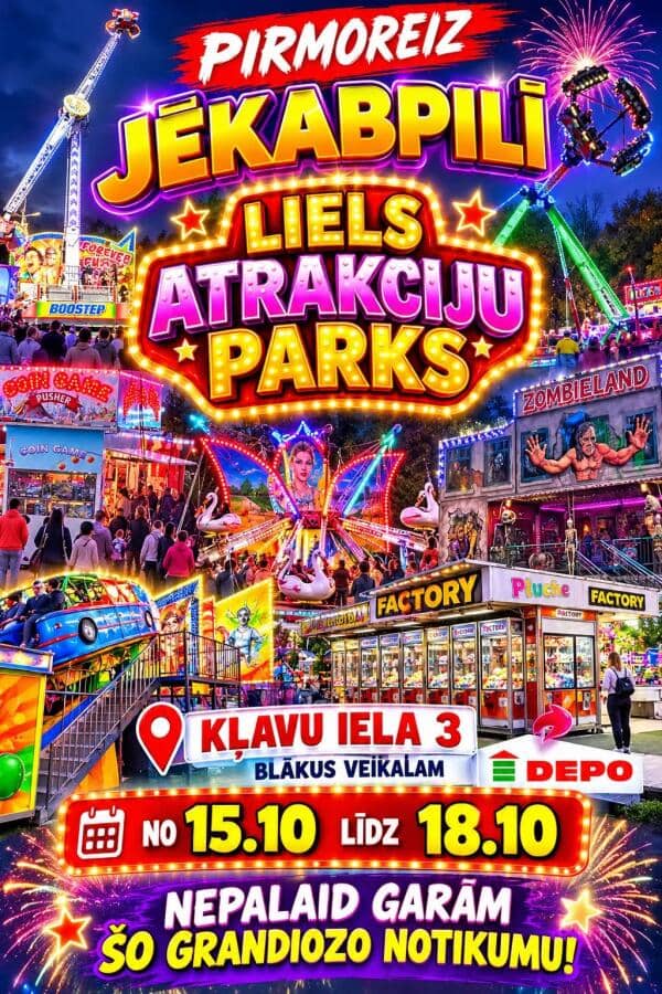 Atrakcijas Jēkabpilī