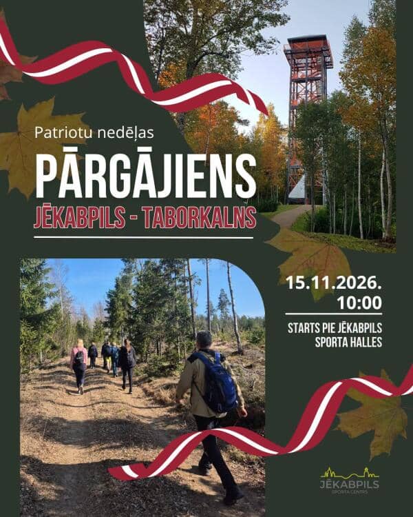 Pārgājiens uz Taborkalna skatu torni