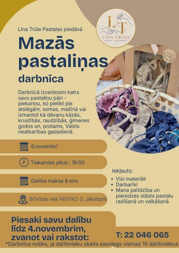 Darbnīca "Mazās pastaliņas" Jēkabpilī