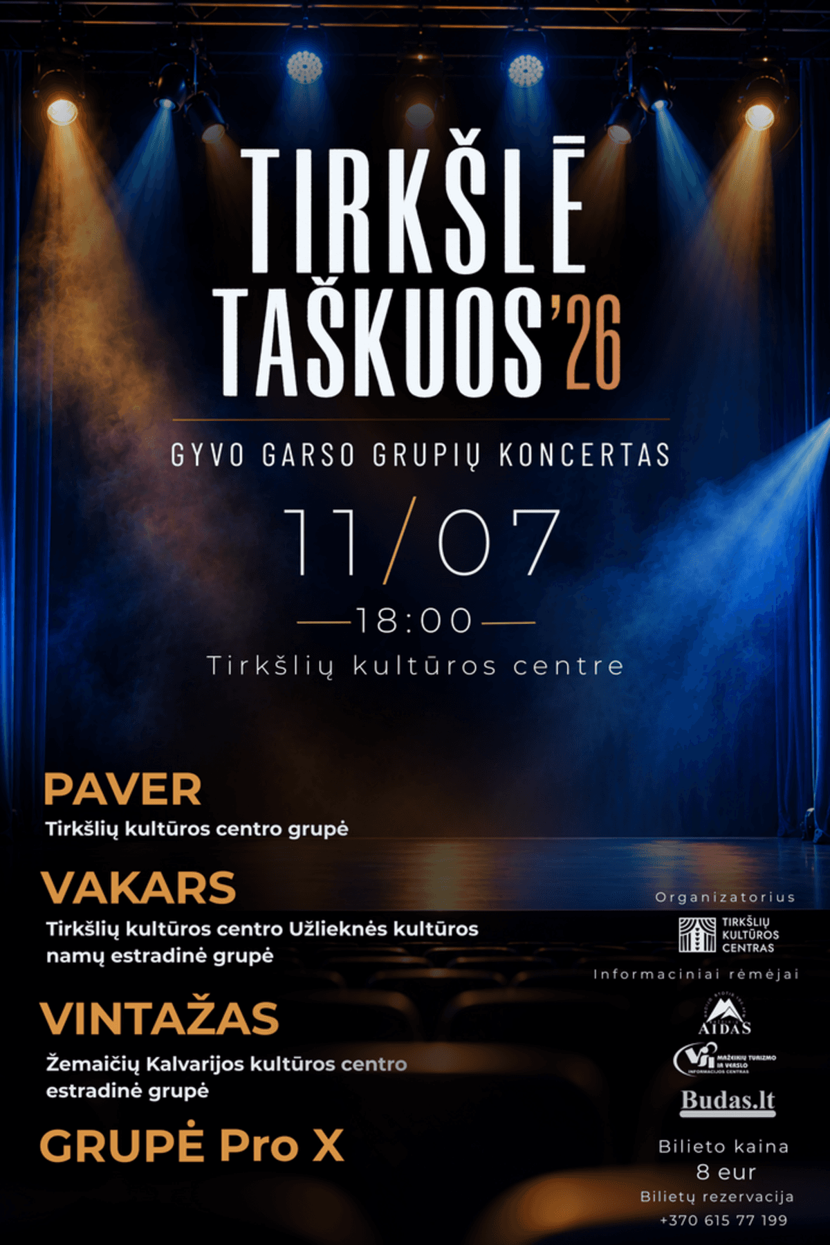 TIRKŠLĒ TAŠKUOS’26
