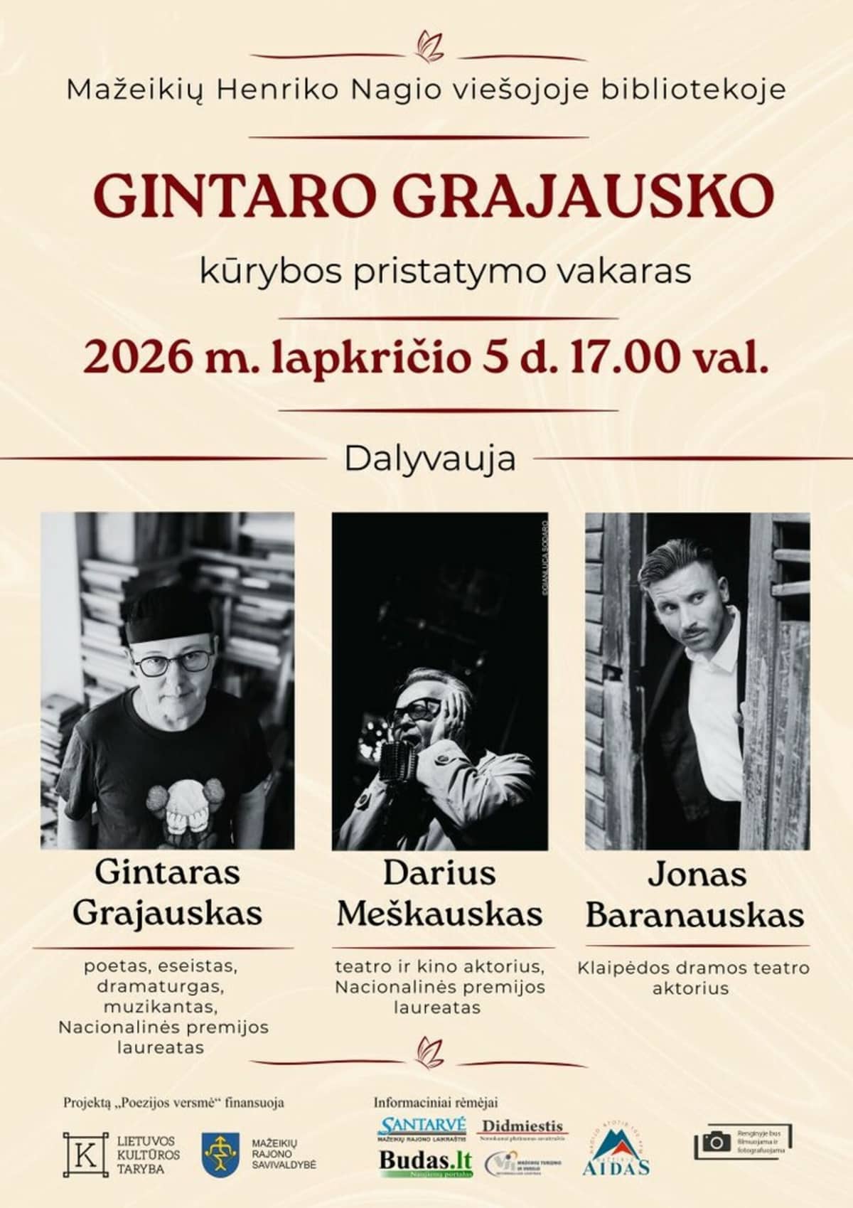 Gintara Grajauska radošais vakars