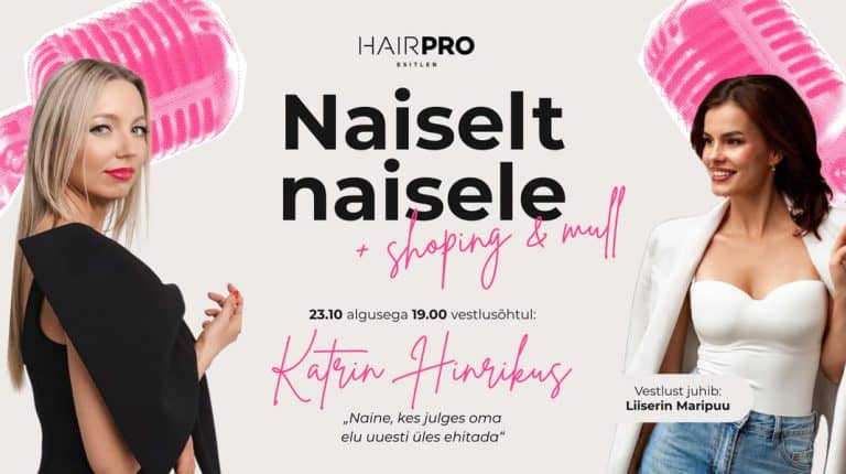 Sievietei sarunu vakars: Katrin Hinrikus + Shopping & Mull