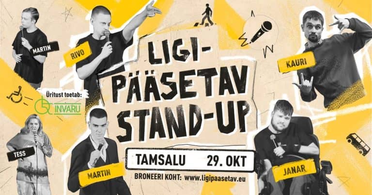 Bezmaksas komēdijas vakars Tamsalu: “Pieejamais stand-up”