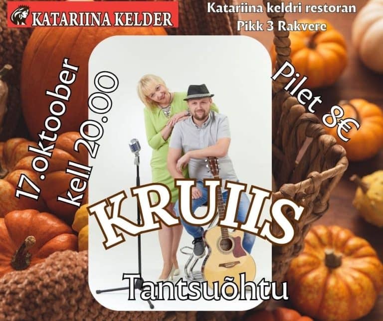 Deju vakars ar ansambli KRUIIS Katariina pagraba restorānā