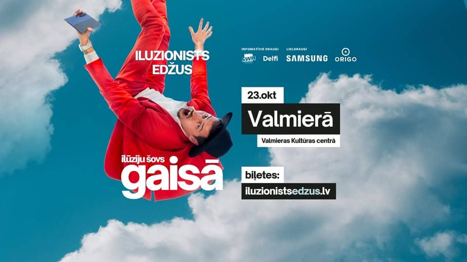 Iluzionists Edžus triku šovā “GAISĀ”
