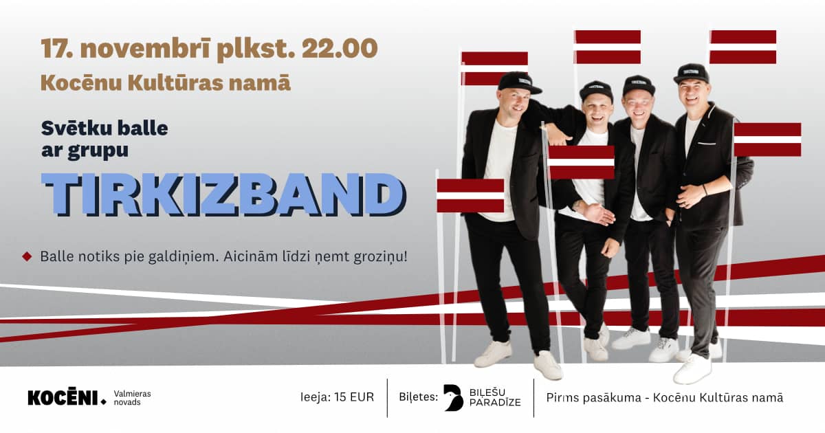 Svētku balle ar grupu “Tirkizband”