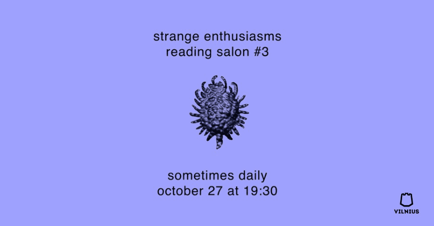 Dīvaino aizraušanos lasīšanas salons #3