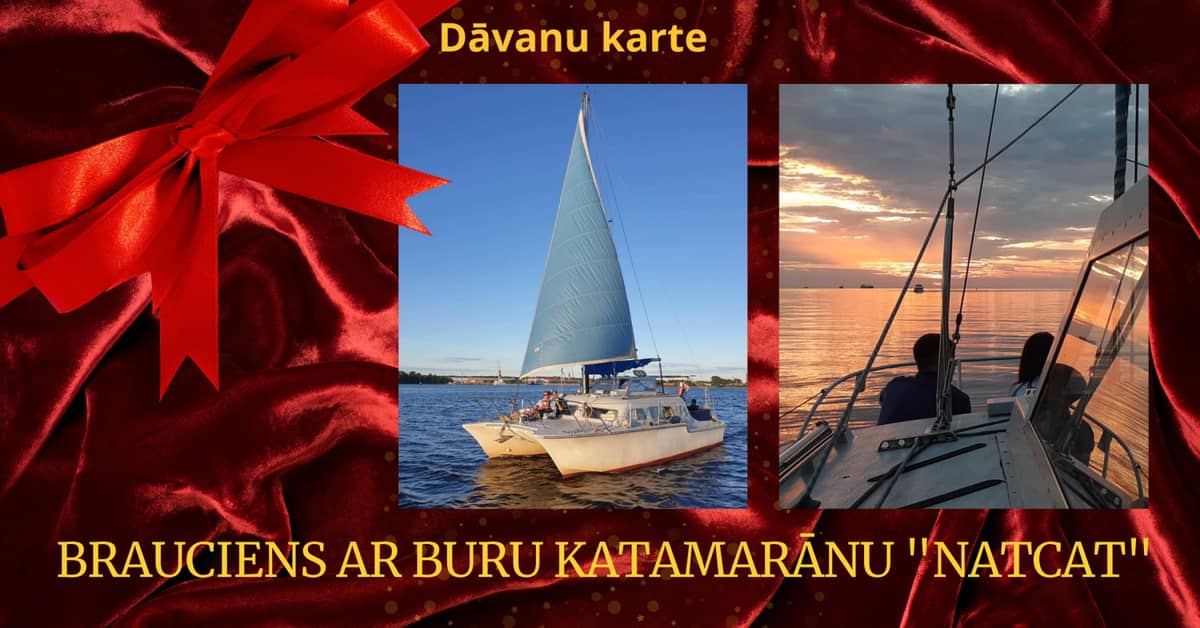 Brauciens ar buru katamarānu 'NatCat'