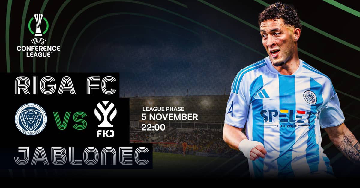 UEFA Conference League, league phase Riga FC - FKJ Jablonec