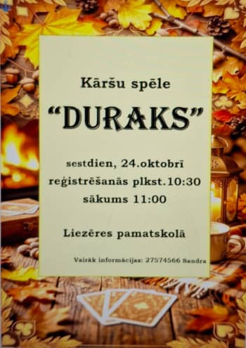 Kāršu spēle - Liezēres pamatskolā