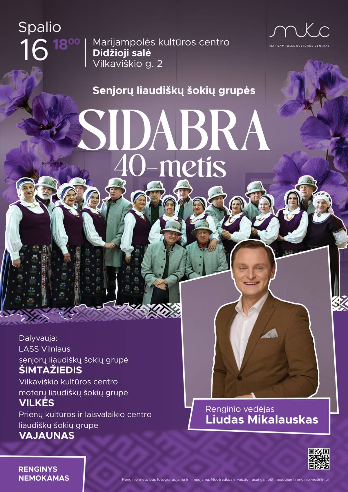Senioru tautas deju grupas "Sidabra" 40. gadadiena