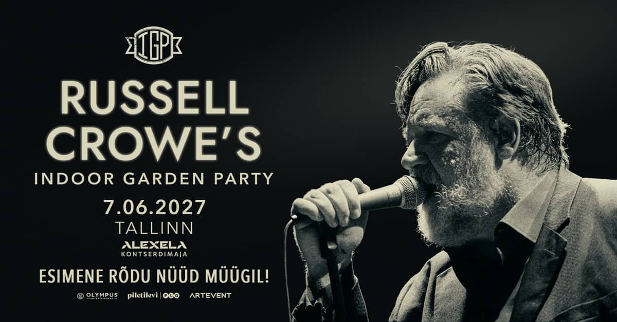 Viens vakars ar RUSSELL CROWE un grupu ''Indoor Garden Party''