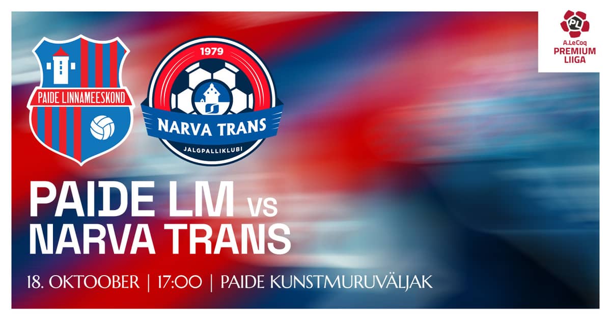 A. LE COQ PREMIUM LĪGA | PAIDE LINNAMEESKOND PRET JK NARVA TRANS