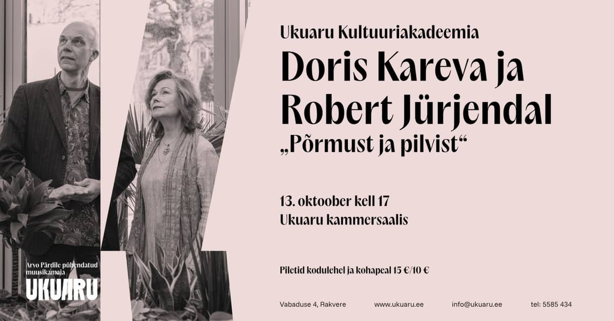 Doris Kareva un Robert Jürjendal ''Põrmust ja pilvist''