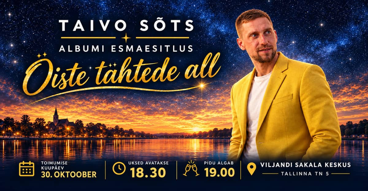 Taivo Sõtši albuma ''Öiste tähtede all'' pirmatskaņojums