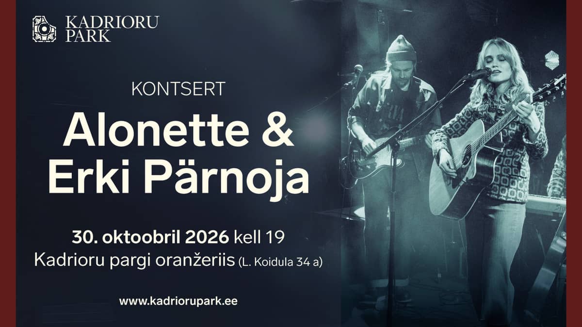 Alonette un Erki Pärnoja koncerts Kadriorgas parka oranžērijā