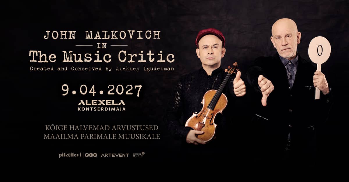 Viens vakars ar Džonu Malkoviču izrādē ''Mūzikas kritiķis'' / ''The Music Critic''