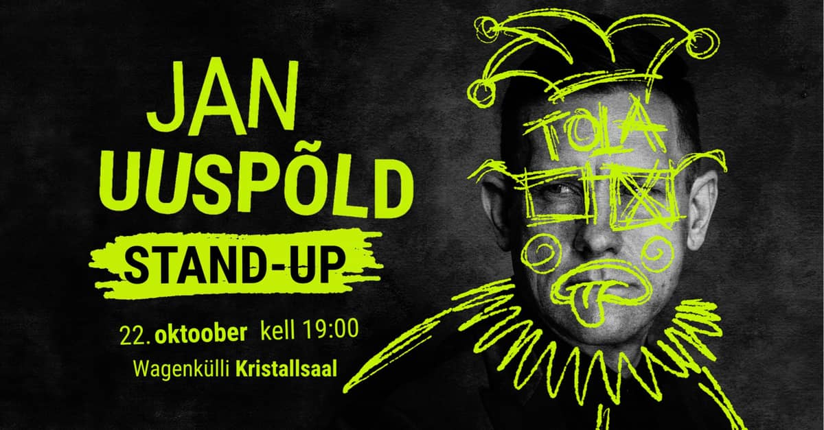 Jana Uuspelda stand-up "Kā humors mūs dzīvē uz priekšu nes?"