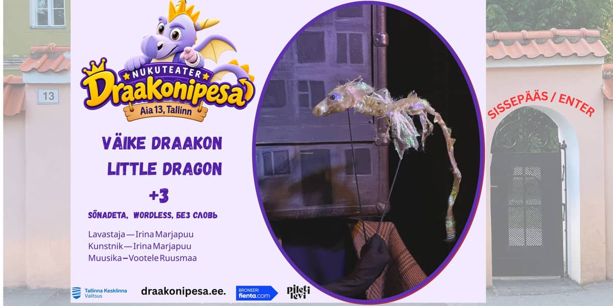 Bezvārdu muzikāla leļļu izrāde ''Väike Draakon'' / ''Маленький Дракон''