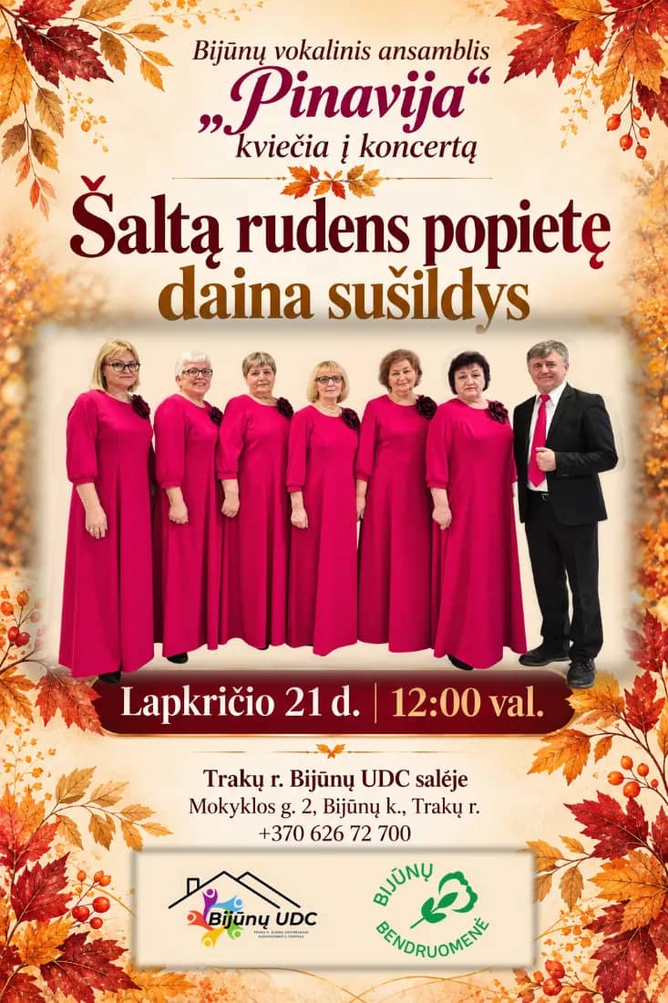 Vokālā ansambļa "Pinavija" koncerts