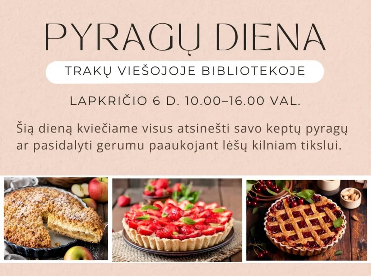 Pīrāgu diena Traķu publiskajā bibliotēkā