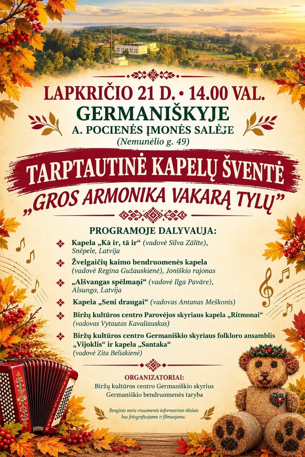 Starptautiskie kapelu svētki „Gros armonika vakarą tylų“