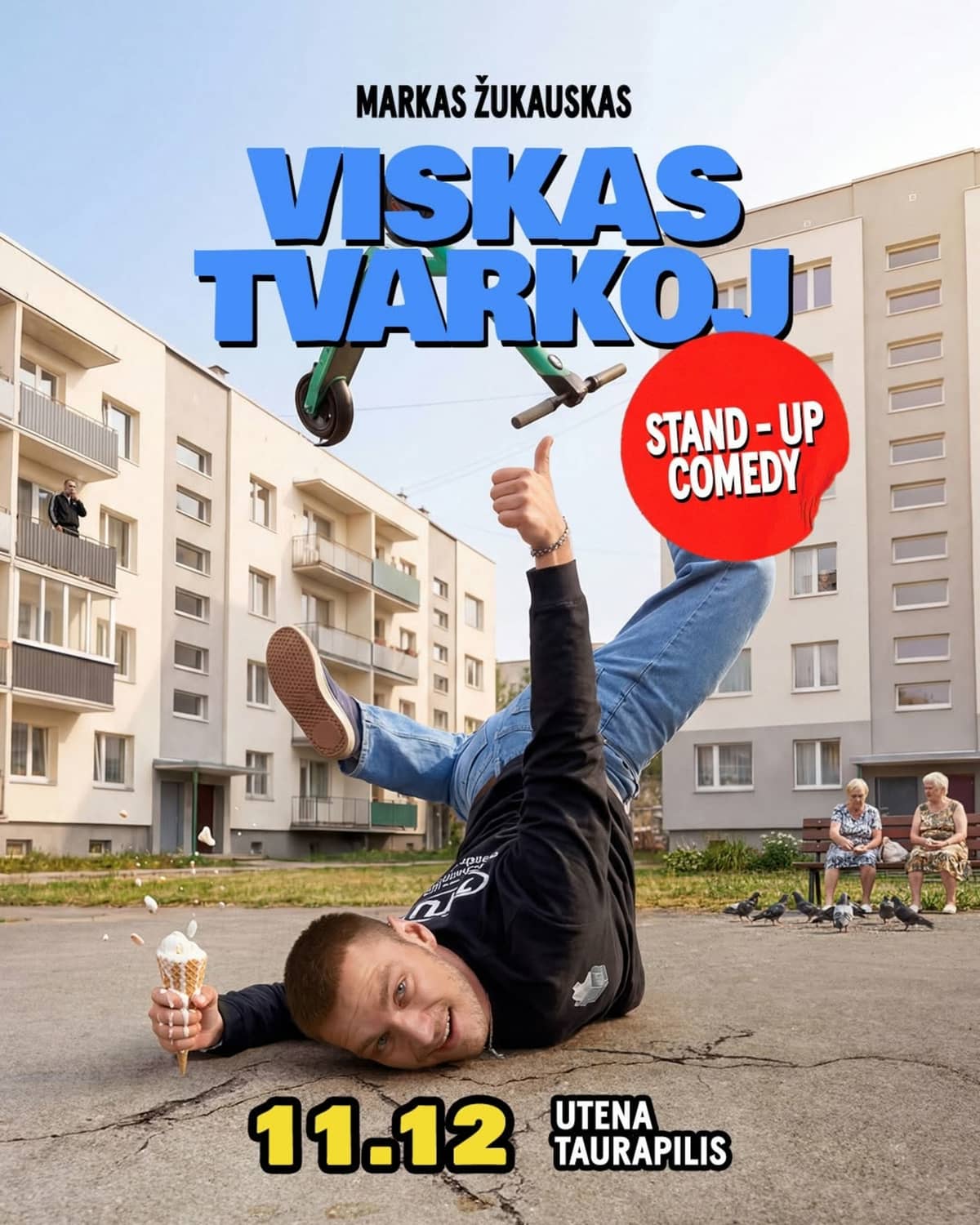 Markas Žukauskas "Viskas Tvarkoj" stand-up Utenā