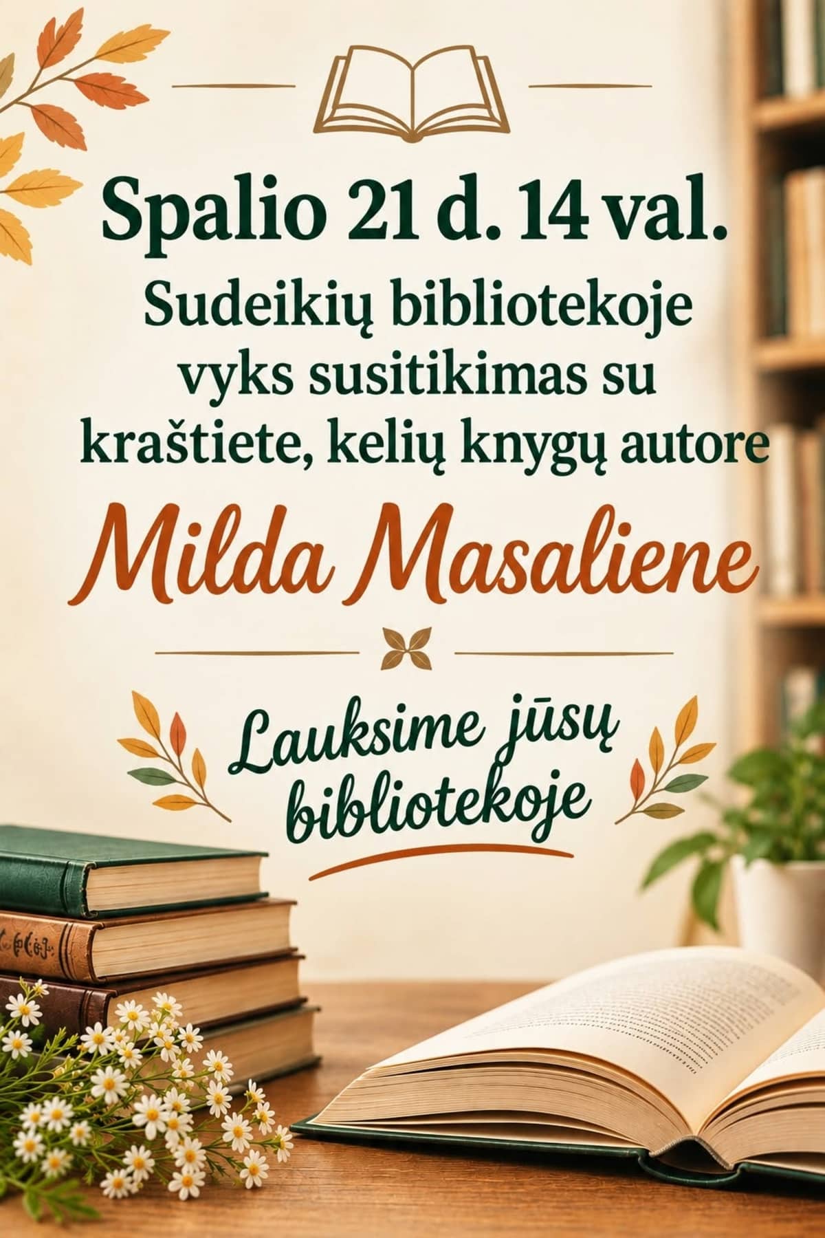 Tikšanās ar novadnieci Mildu Masalieni